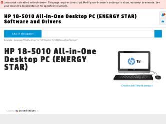 18-5010 driver download page on the HP site