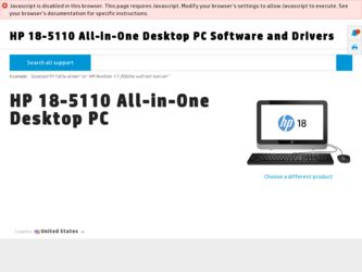 18-5110 driver download page on the HP site