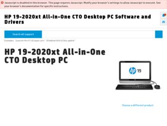 19-2020xt driver download page on the HP site