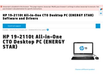 19-2110t driver download page on the HP site