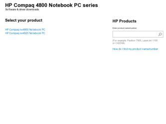 4800 driver download page on the HP site