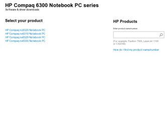 6300 driver download page on the HP site