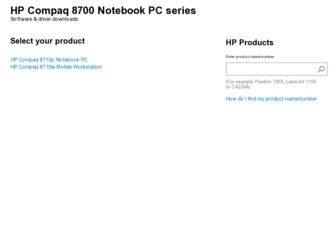 8700 driver download page on the HP site