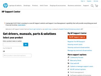 ProLiant DL360p driver download page on the HP site