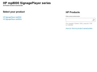 mp8000 driver download page on the HP site