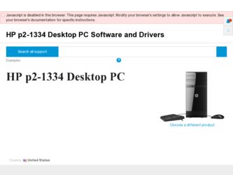 p2-1334 driver download page on the HP site