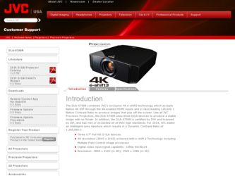 DLA-X700R driver download page on the JVC site