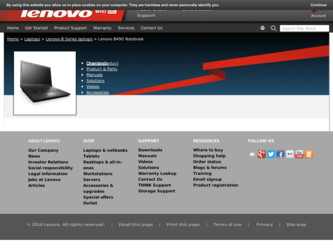 B490 driver download page on the Lenovo site