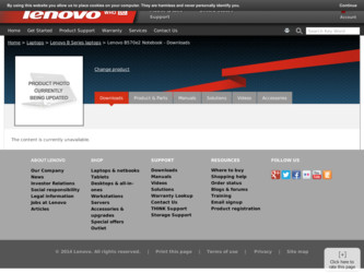 B570e2 driver download page on the Lenovo site