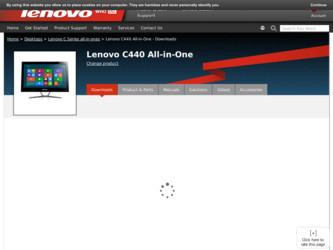 C440 driver download page on the Lenovo site