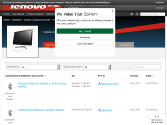 C560 driver download page on the Lenovo site