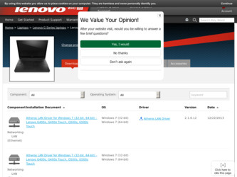 G500s driver download page on the Lenovo site