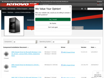 H505 driver download page on the Lenovo site