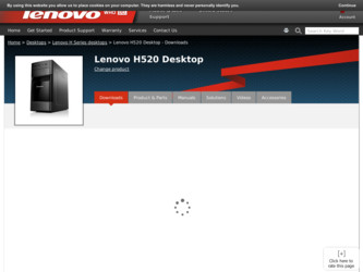 H520 driver download page on the Lenovo site