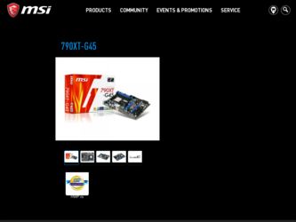 790XTG45 driver download page on the MSI site