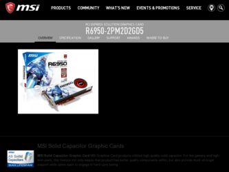 R69502PM2D2GD5 driver download page on the MSI site