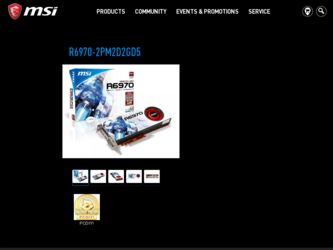 R69702PM2D2GD5 driver download page on the MSI site