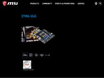X79MA driver download page on the MSI site