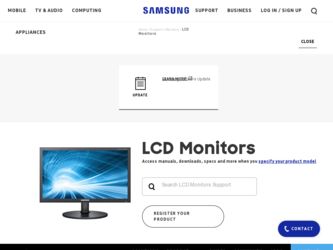 2232GW driver download page on the Samsung site