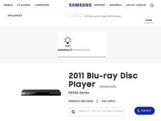 BD-D5300 driver download page on the Samsung site