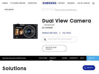 DV300F driver download page on the Samsung site
