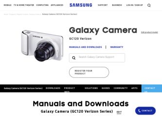 EK-GC120 driver download page on the Samsung site