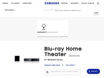 HT BD8200 driver download page on the Samsung site
