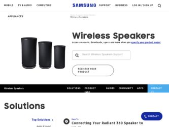 HW-C450 driver download page on the Samsung site