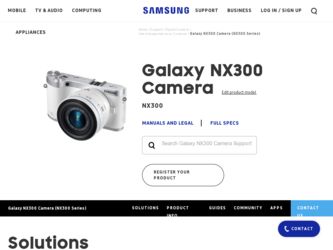 NX300 driver download page on the Samsung site