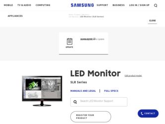 P2450H driver download page on the Samsung site