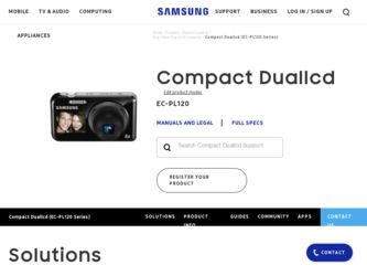 PL120 driver download page on the Samsung site