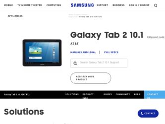 SGH-I497 driver download page on the Samsung site