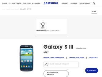 SGH-I747 driver download page on the Samsung site