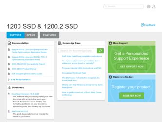 1200 SSD driver download page on the Seagate site