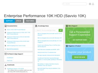 Enterprise Capacity 3.5 HDD/Savvio 10K driver download page on the Seagate site