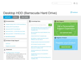 STBD4000400 driver download page on the Seagate site