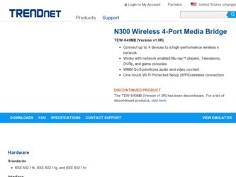 N300 driver download page on the TRENDnet site