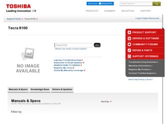 8100 driver download page on the Toshiba site