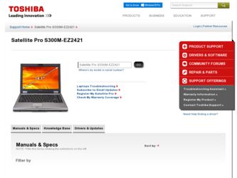 S300M-EZ2421 driver download page on the Toshiba site