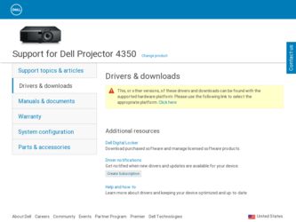 4350 driver download page on the Dell site