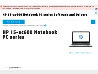 15-ac600 driver download page on the HP site