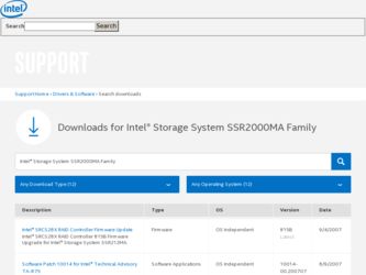 SSR212MA driver download page on the Intel site