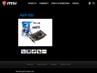 R66702GD3 driver download page on the MSI site