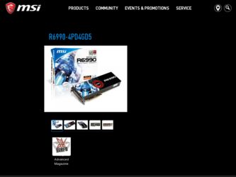 R69904PD4GD5 driver download page on the MSI site