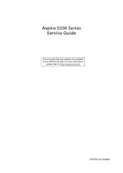 Acer Aspire 5336 Driver and Firmware Downloads